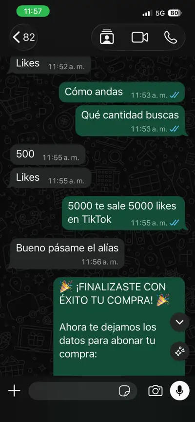 Comprobante de pago de cliente 6