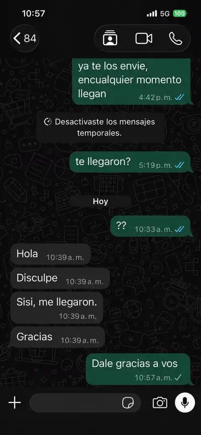 Comprobante de pago de cliente 3